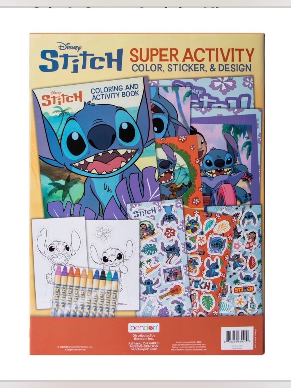Disney Stitch Super Activity Set Brand New - Picture 3 of 5
